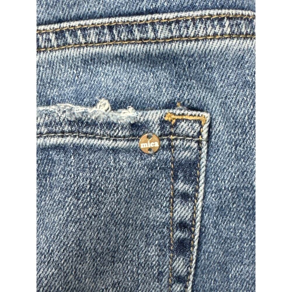 Mica Los Angeles Women's Flare Leg Blue Denim Jeans - Size 28 (28x31.5) - Picture 3 of 5